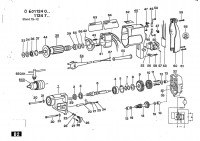 Bosch 0 601 124 003  Drill 220 V / Eu Spare Parts